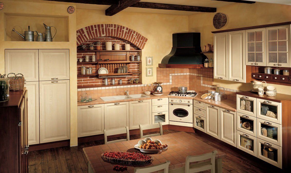 cucina in arte povera