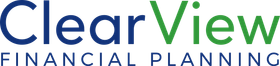 ClearView Financial Planning logo in blue and green text with a green roofline icon above the wordmark