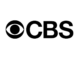 A black and white logo for cbs is shown on a white background.
