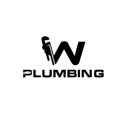 A black and white logo for a plumbing company.