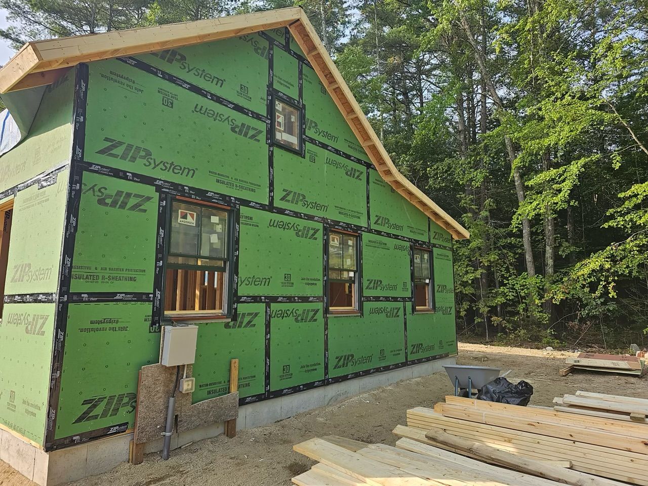 a house with ZIP system sheathing