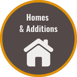 an button that says homes & additions