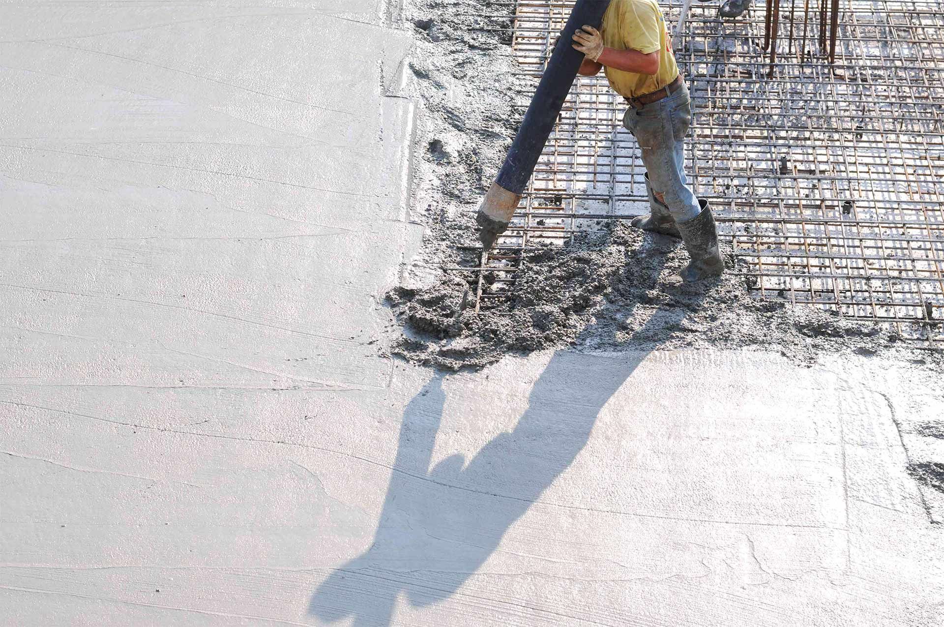 Newly Constructed Concrete Driveway