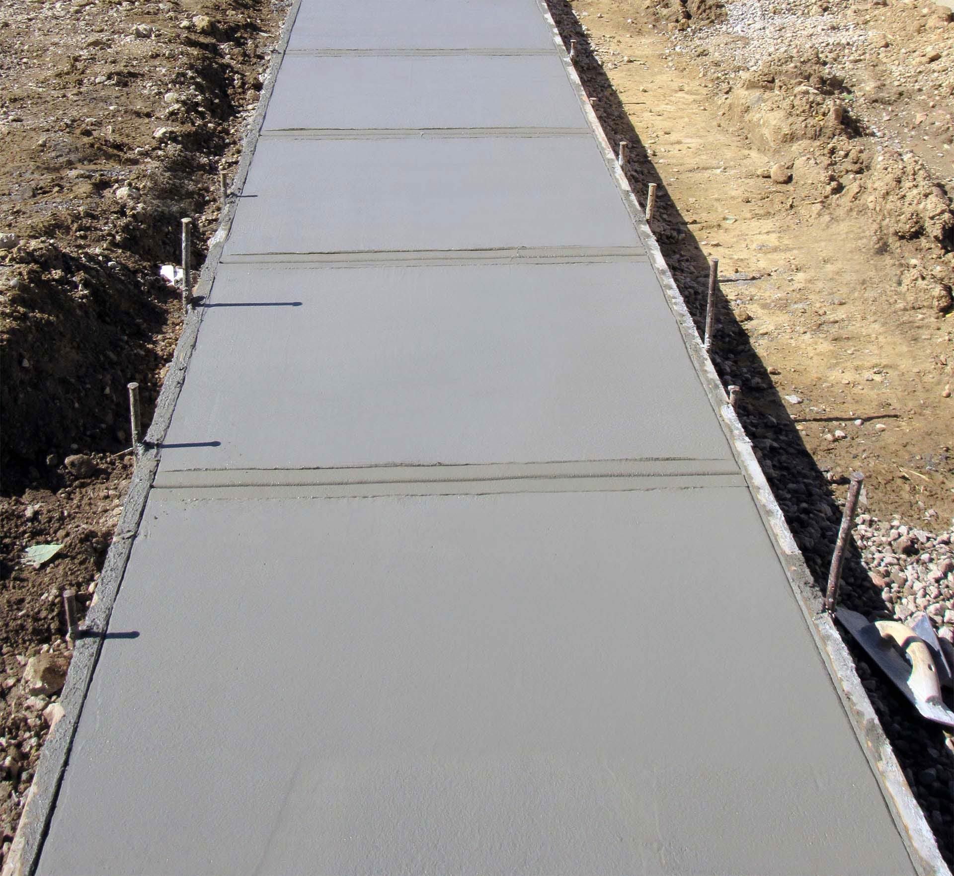 New Concrete Path Installation In Kalkie QLD