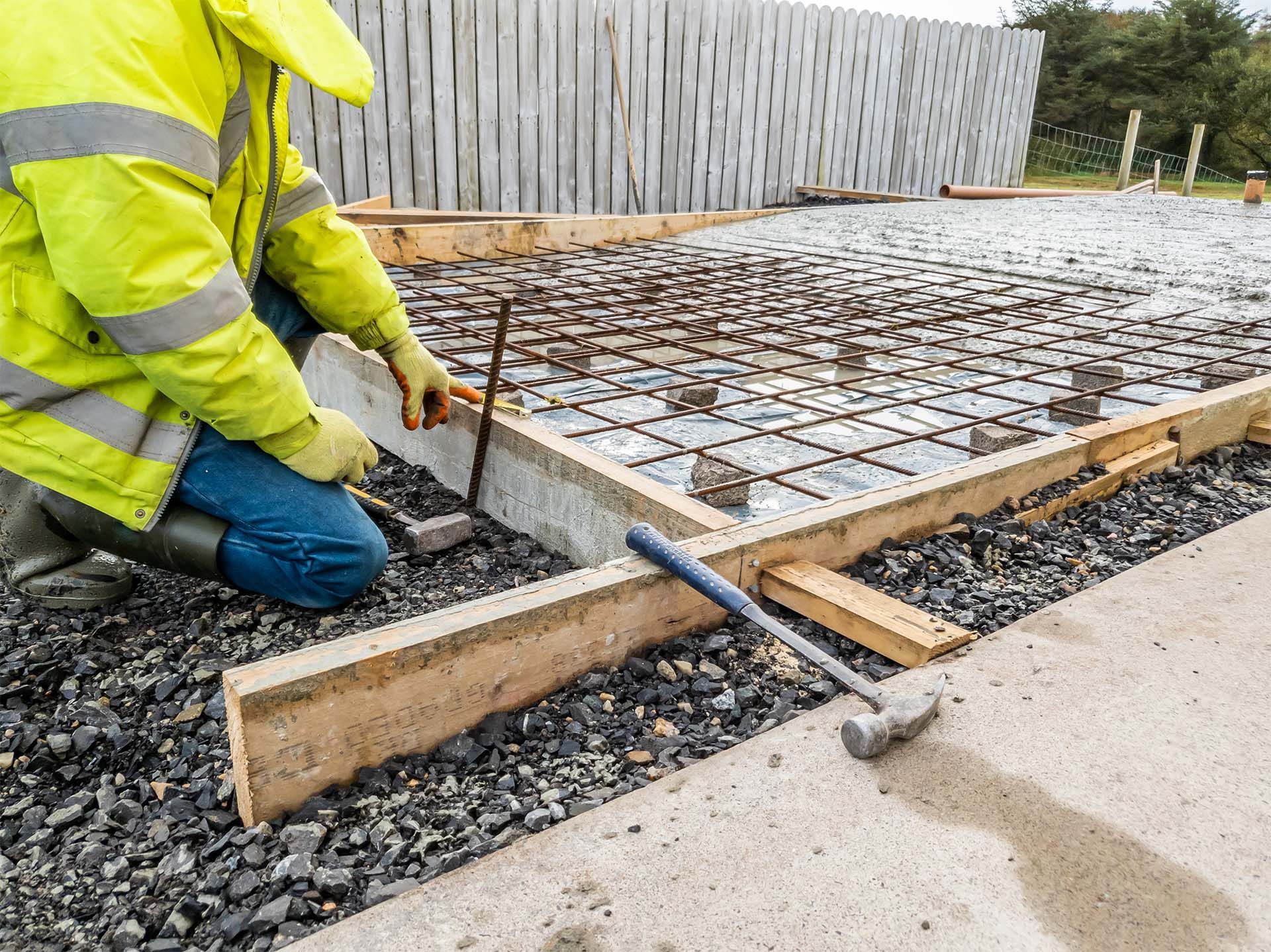 Shed Concrete Slab Under Construction In Bundaberg