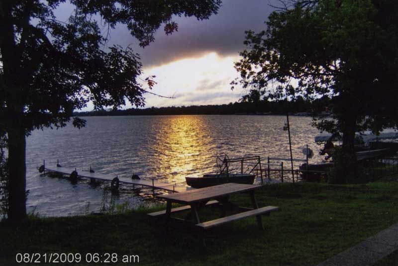 A picture of a lake taken on august 21 2009