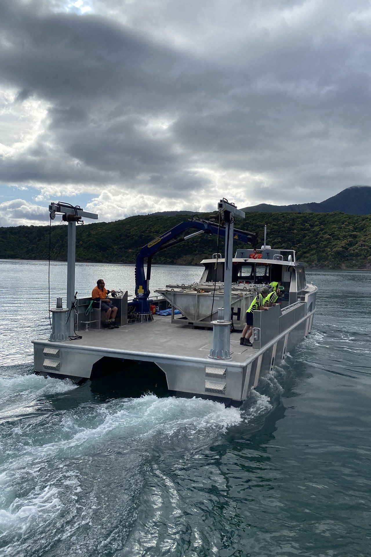 Willie O barge for O'Donnell Park Barging Ltd in Picton NZ