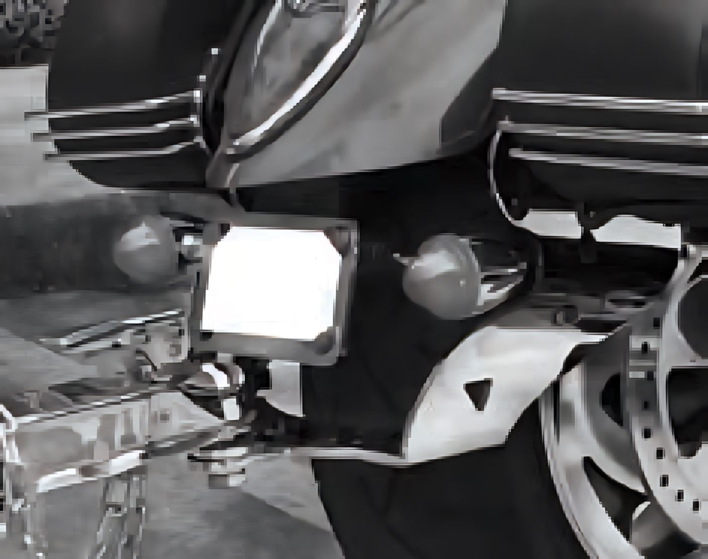 a US Hitch tow bar viewed from the side