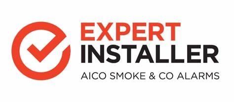 The logo for expert installer aico smoke and co alarms.