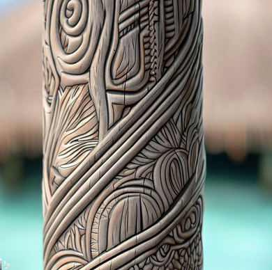 A close up of a vase with a floral design on it