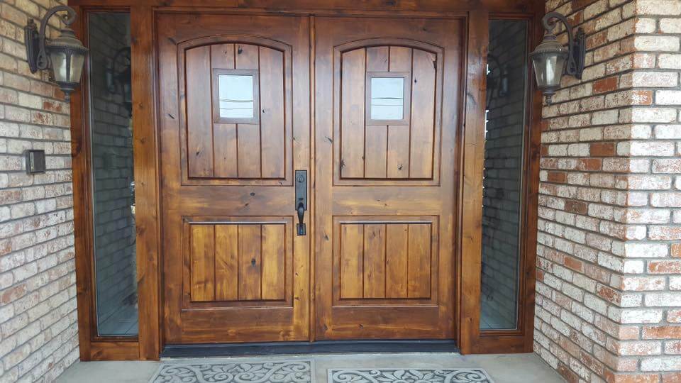 residential double door install