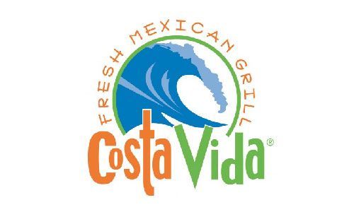 A costa vida logo with a wave in the middle