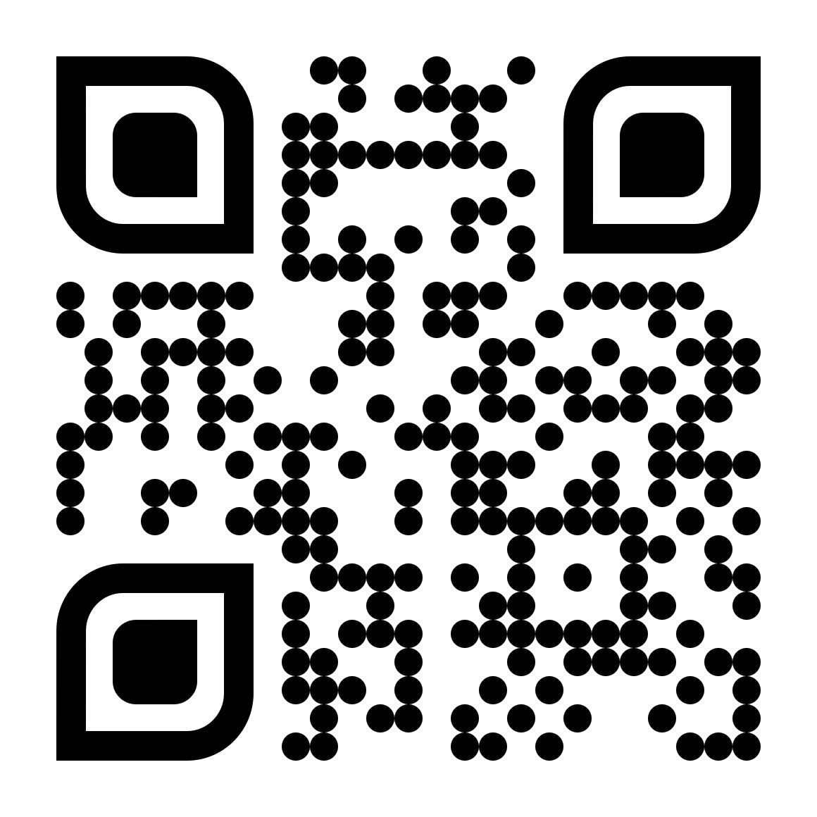 A black and white qr code on a white background.