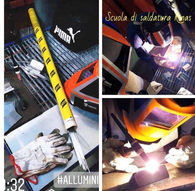 Lavoro di saldatura alluminio