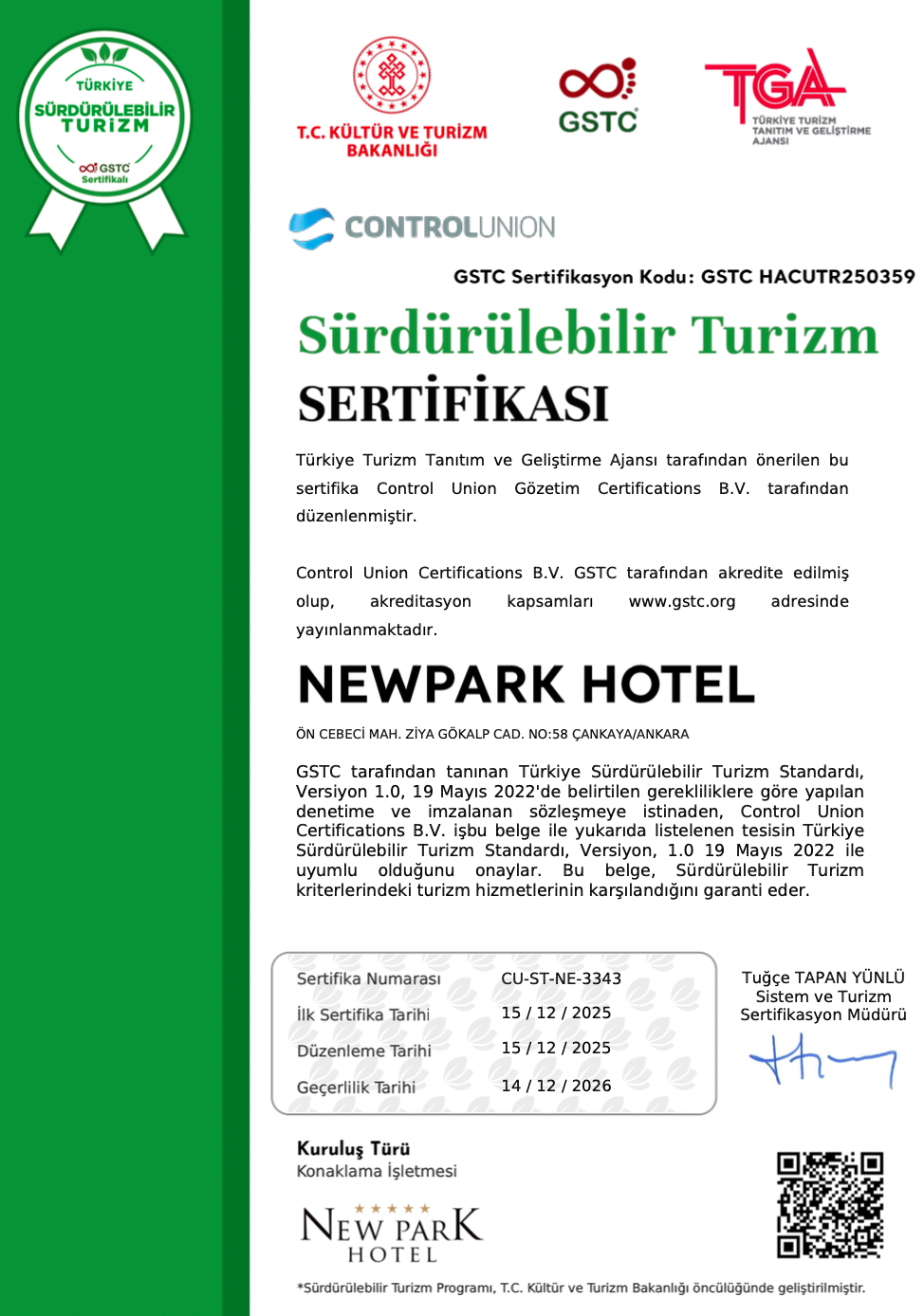 New Park Hotel Ankara