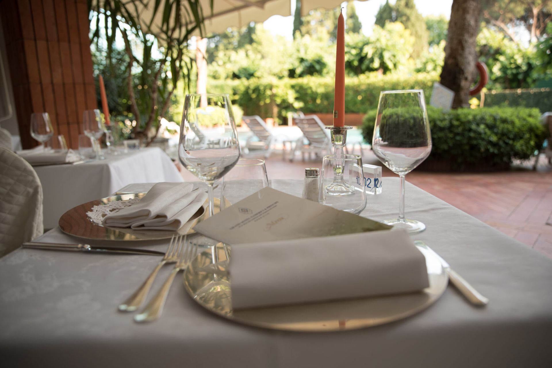 Dining at the Grand Hotel Tamerici & Principe, Tuscany