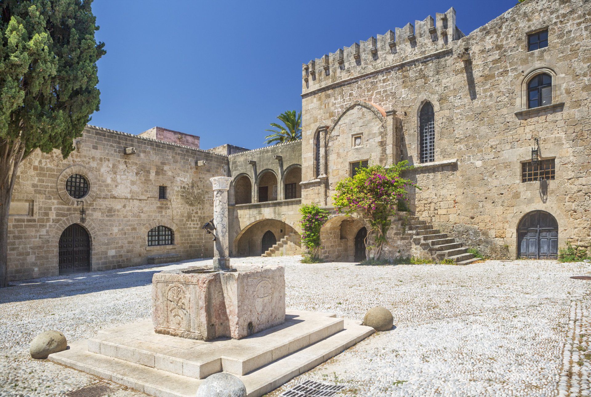 Fountain in Medieval Square, Rhodes Old Town