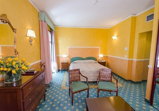 Hotel room, Grand Hotel Tamerici & Principe, Montecatini Terme, Tuscany