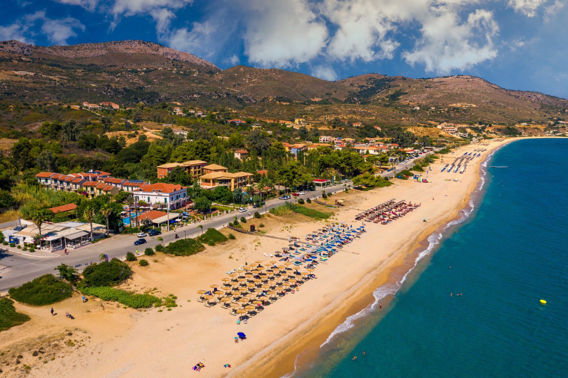 Famous Skala Beach, Kefalonia, Greece