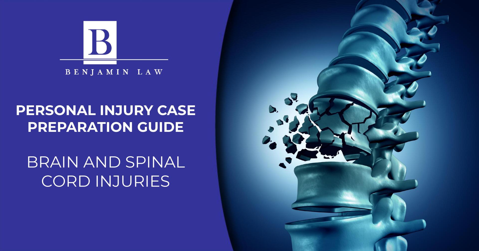 A personal injury case preparation guide for brain and spinal cord injuries