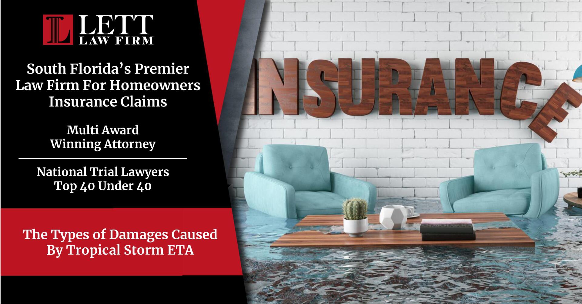 A poster for a law firm that says insurance on it