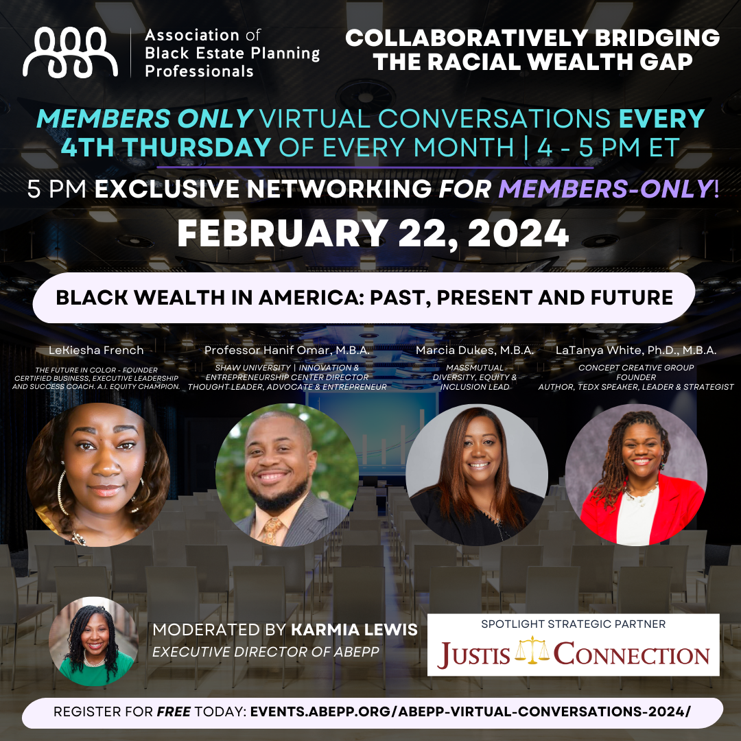 A poster for collaboratively bridging the racial wealth gap