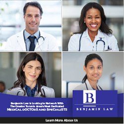 A collage of four pictures of doctors and nurses.