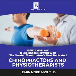 Benjamin law is looking to network with the greater toronto area 's most dedicated chiropractors and physiotherapists