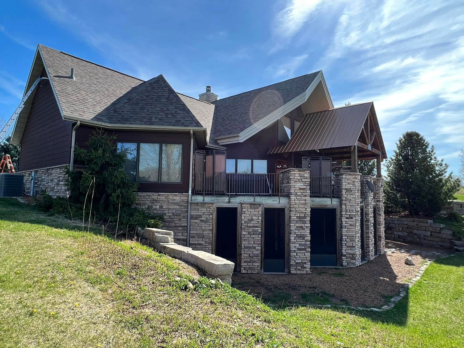 newly painted exterior of a home