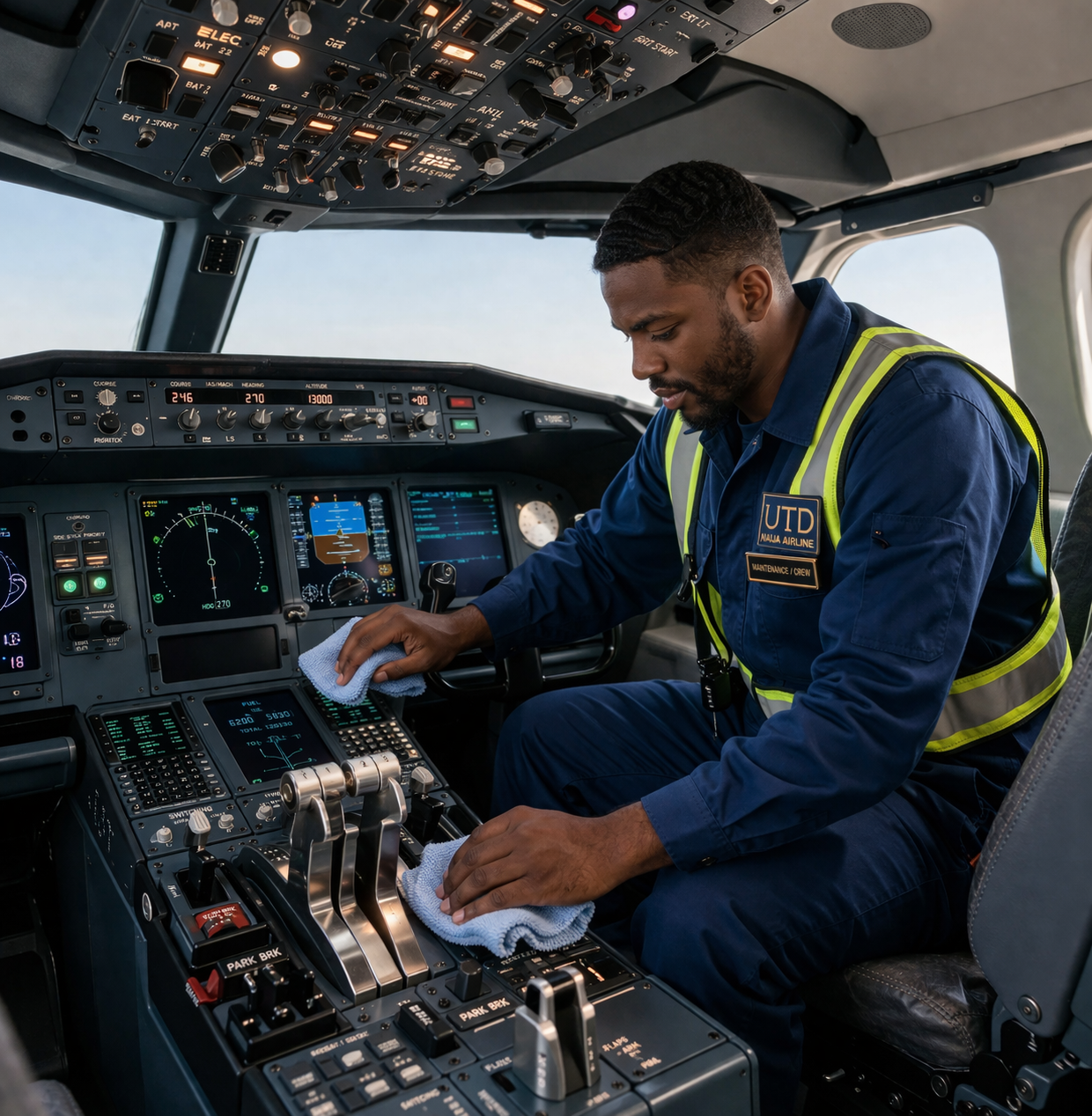 UTD Naija Airline - Technician - Clean Interior