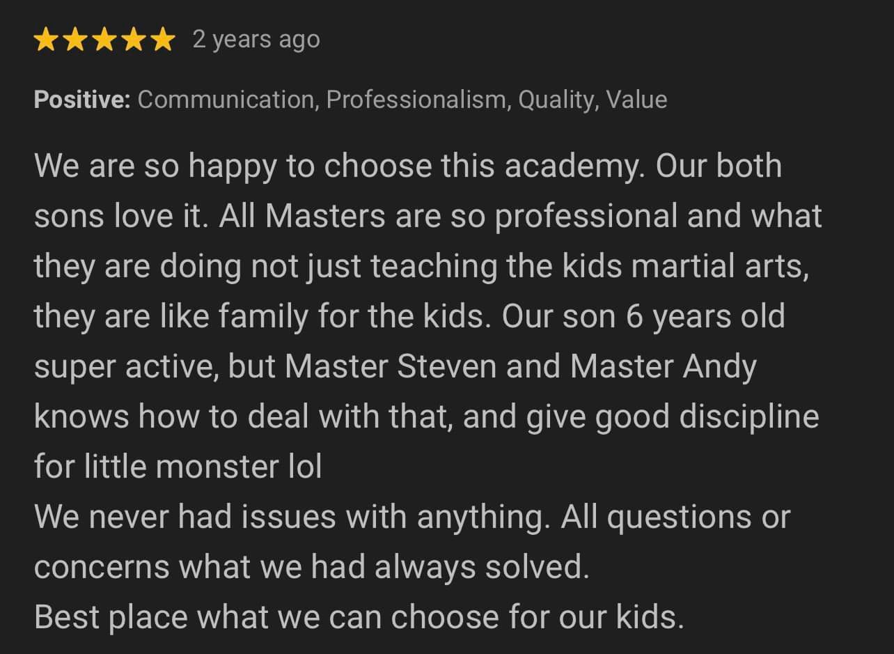 martial arts classes