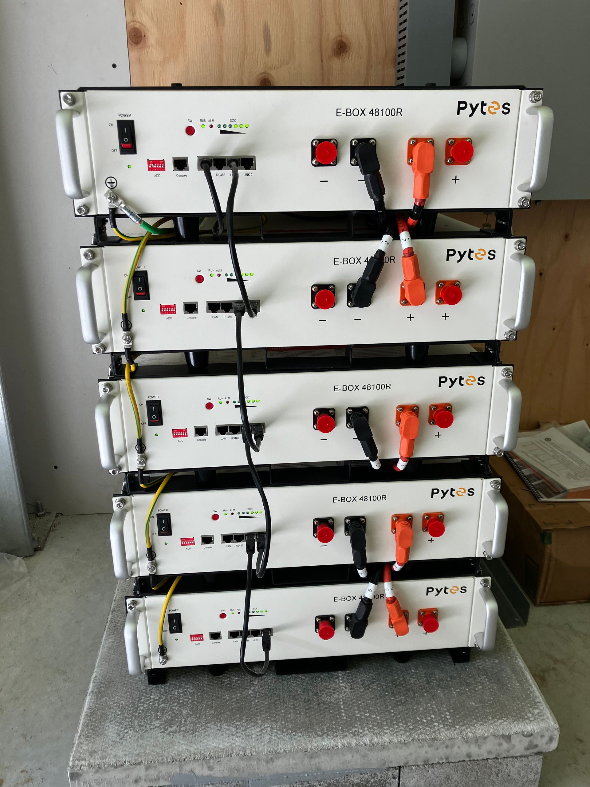 A stack of white boxes with the word python on them