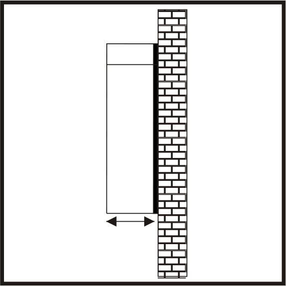 Un dessin en noir et blanc d'un mur de briques avec un tuyau qui en sort.