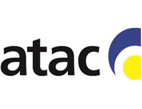 A black and white logo for ukas inspection and testing