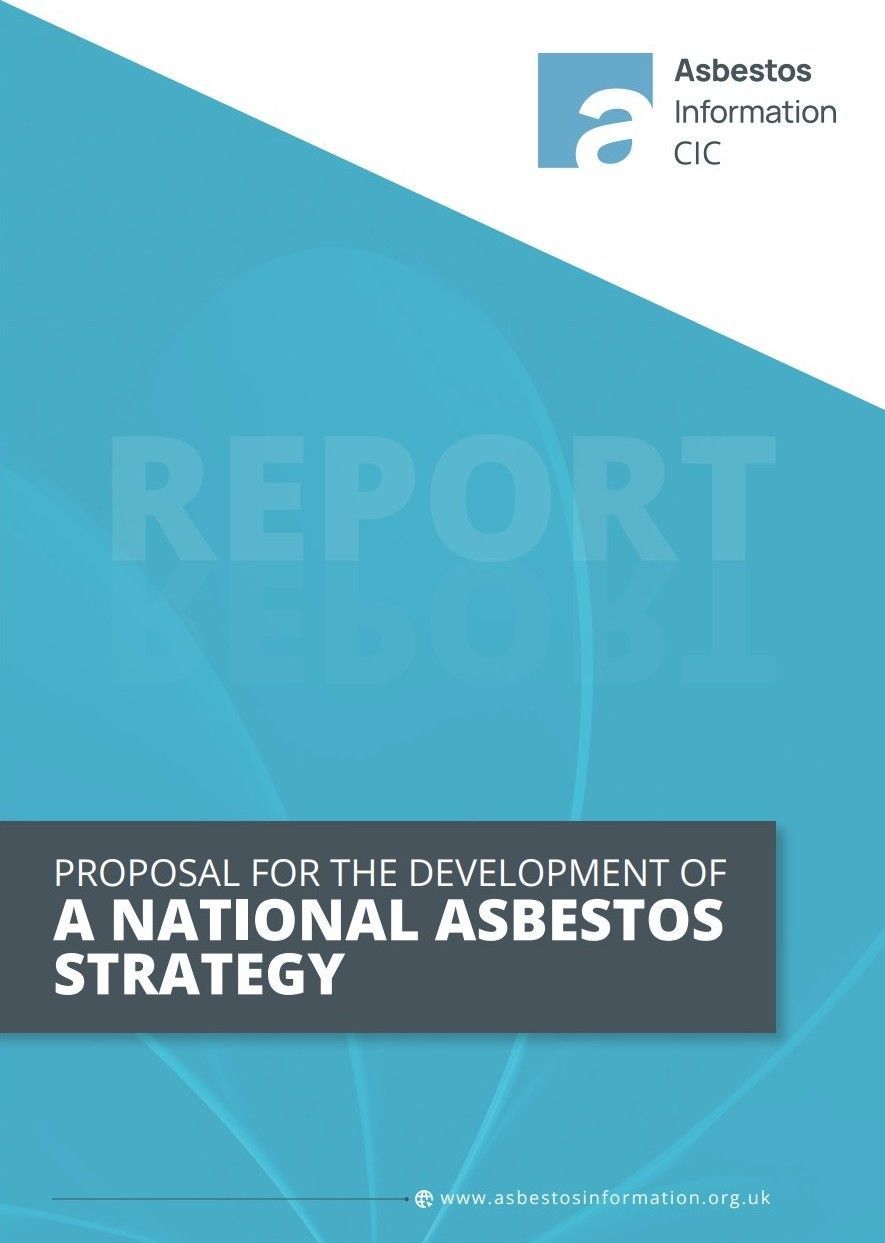 Proposal for the Development of a National Asbestos Strategy The cover of a report on the development of a national asbestos strategy.