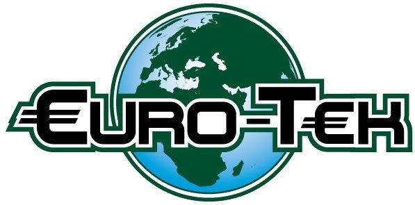 A euro-tech logo with a globe in the center