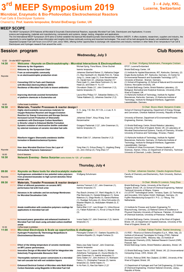 MEEP 2019 Programme