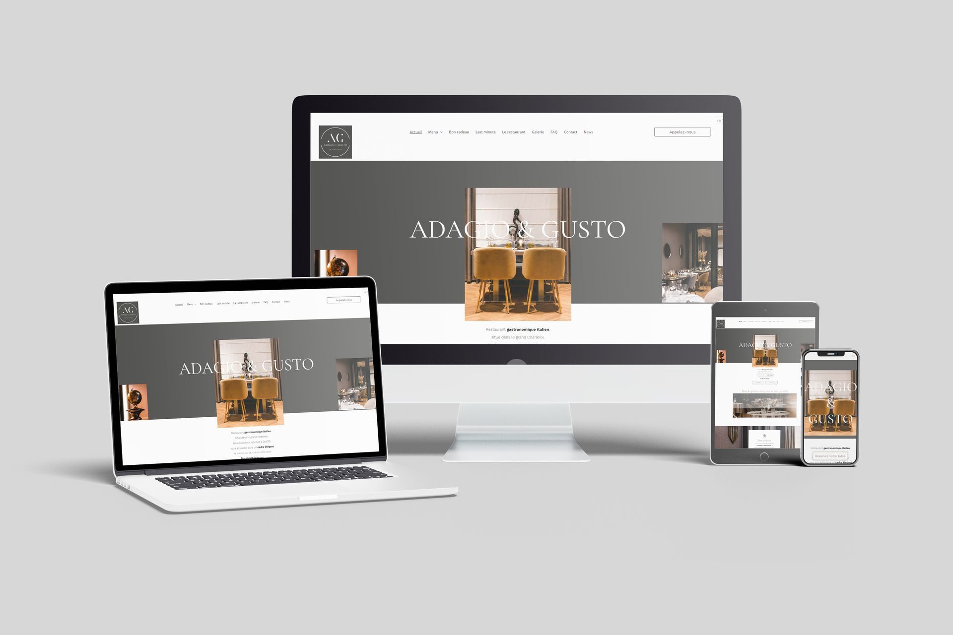 Adagio & Gusto - stratégie de digital marketing par l'agence VERSUS Communication