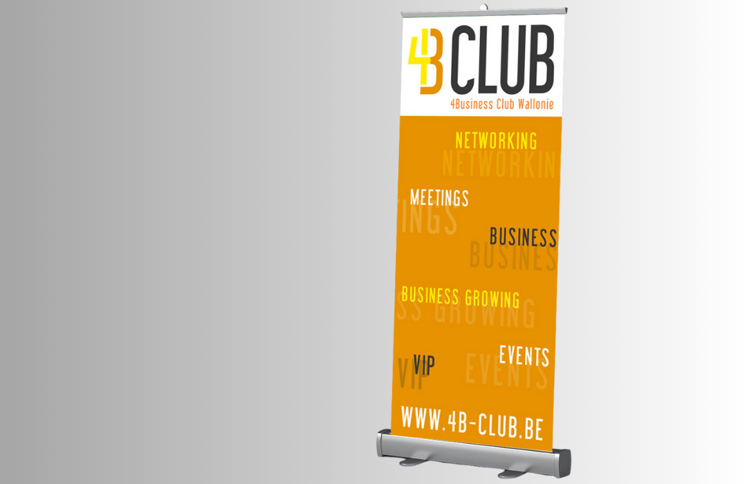 Roll up - 4B CLUB - créer par une agence de communication VERSUS 