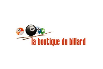 Logo  La boutique de billard par l'agence VERSUS Communication