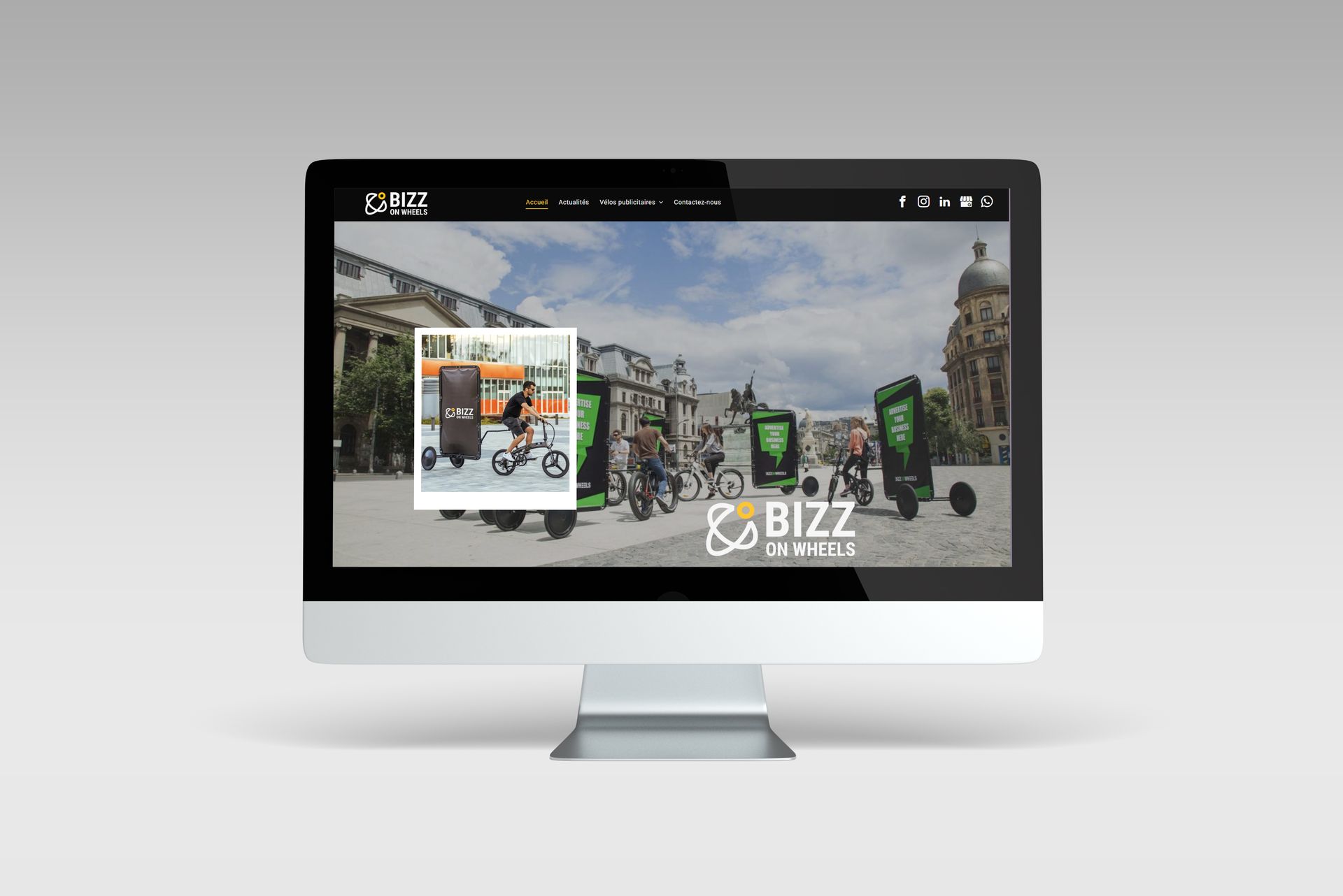 Versus communication - agence de communication digitale - Projet site internet bizz on wheels