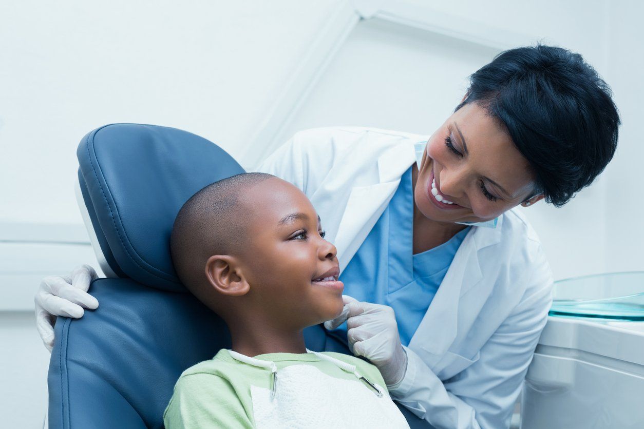 Dentist and patient