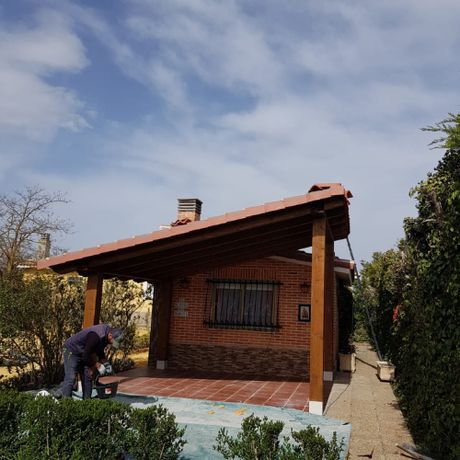 construir un porche, un cerramiento para la terraza en alcala, madrid