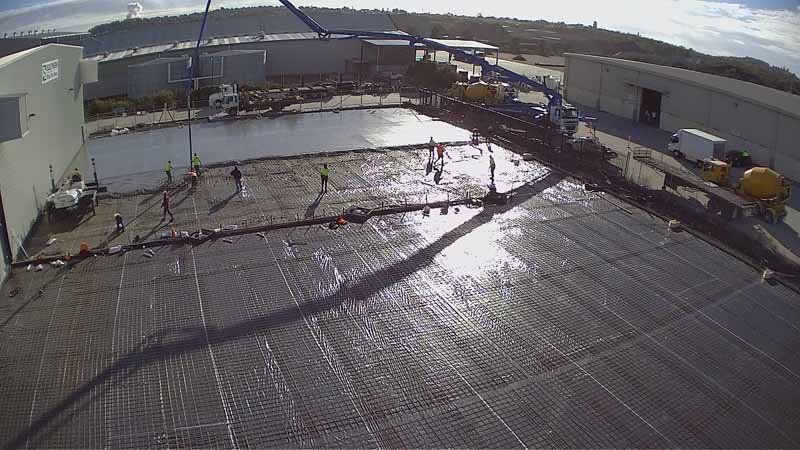 concrete slab in construction