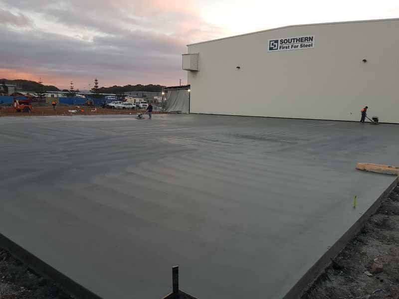 concrete work finished