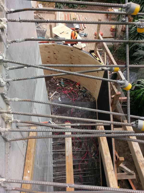 steel framing for concrete work