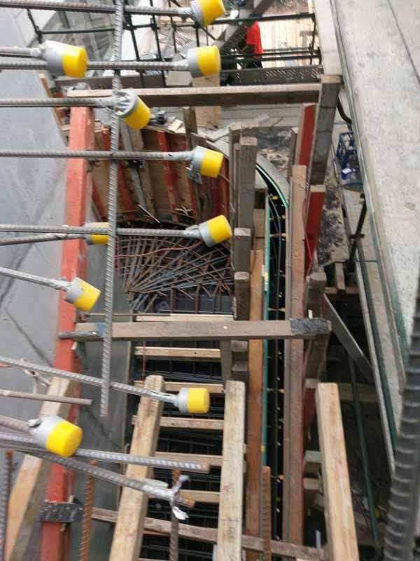 steel framing on structure