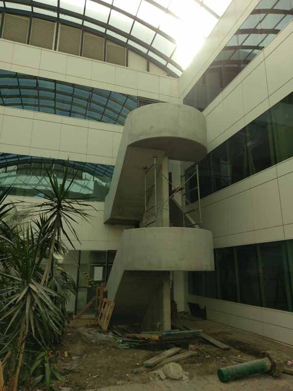 concrete staircase finished