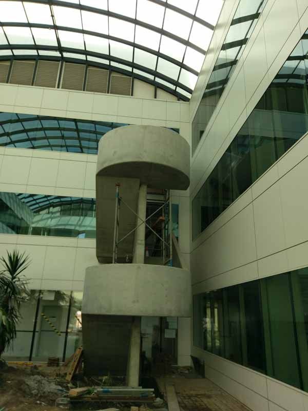 concrete staircase finished