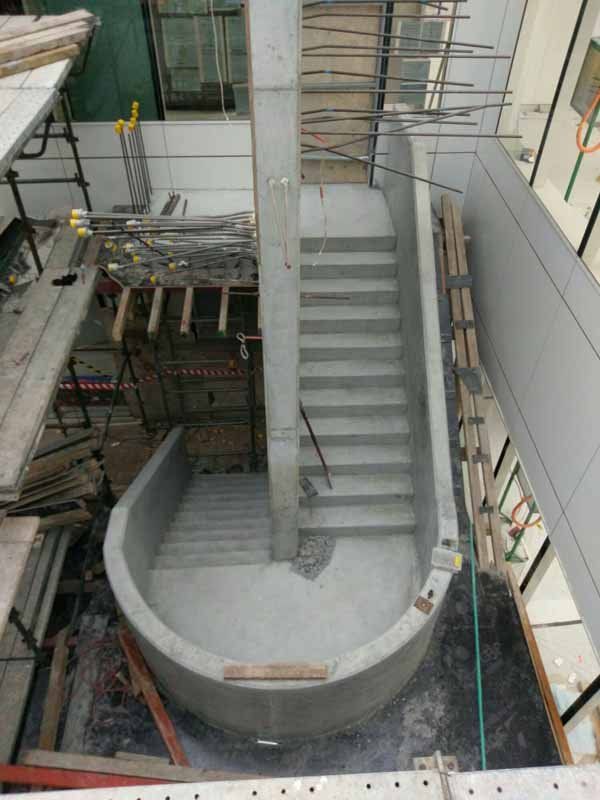 concrete staircase